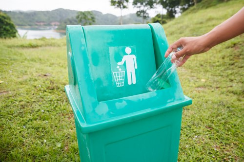 Public recycling initiative in Battersea park